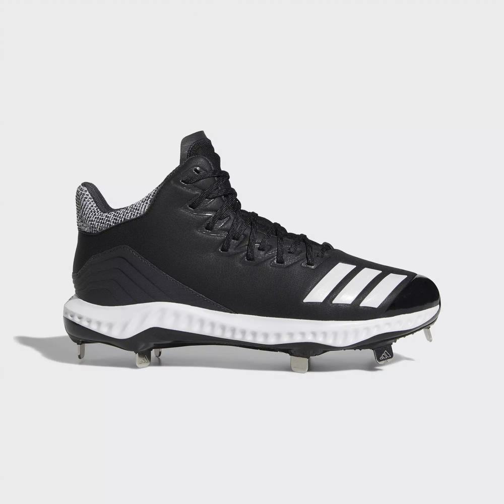 Adidas Icon Bounce Mid Spikes De Beisbol Negros Para Hombre (MX-67326)